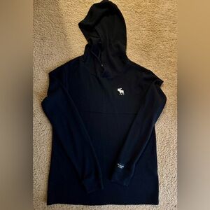 Abercrombie Kids Navy Hooded Thermal Hoodie - Never Worn